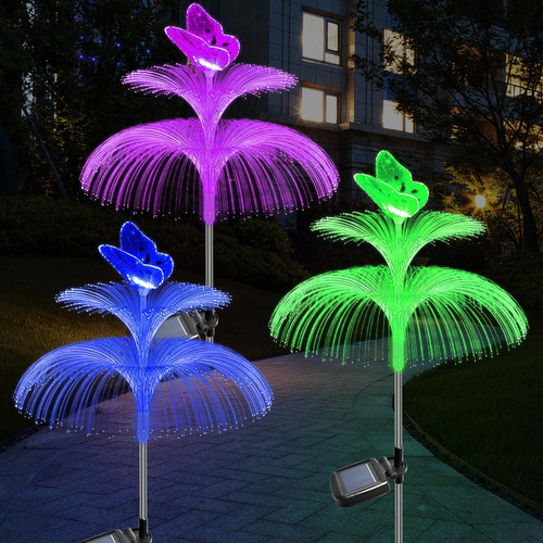 Cermug Luces Solares De Jardín Impermeables Para Exteriores