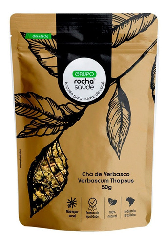 Chá De Verbasco Sem Agrotóxicos Com Qualidade Superior 50g