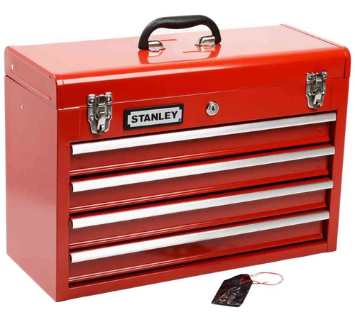 Caixa De Ferramentas C/4 Gavetas 95-604l Stanley Cor Vermelho