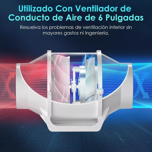 2025 Extractor De Aire Tubo Axial De 4 Pulgadas Ventilador