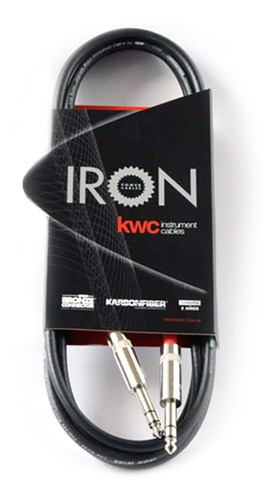 Cable Kwc Iron 556 Plug/plug Balanceado Trs 1.5m - Plus