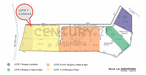 Imagen 3 de 30 de Lote 5.050m2 Con Costa Y Muelle Lago N.huapi,v. La Angostura, Apto 3 Viviendas.