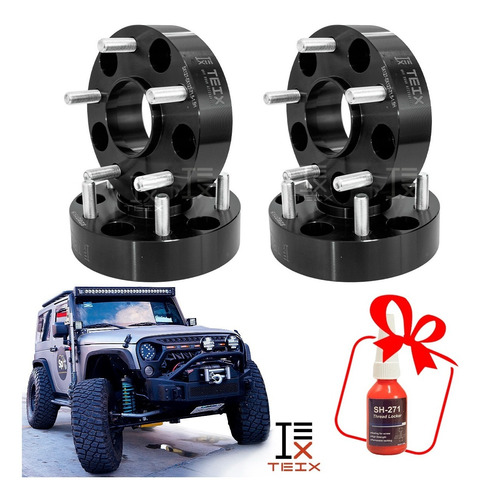 Kit Espaciadores Jeep Wrangler 1.5 PuLG 5/127 5x5 Jk Centrad