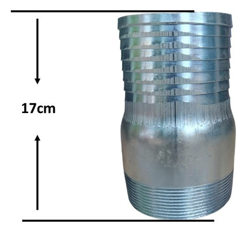 Niple Botella De 4 Pulgadas Galvanizado Cuerda Macho