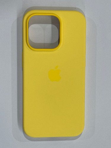 Funda Silicona Para Iphone 12 Pro Max - Protección Y Estilo Amarillo Lisa