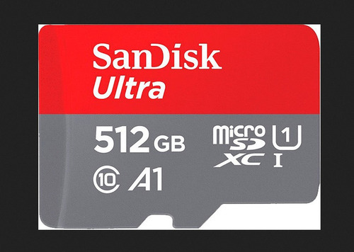 Cartão De Memória Sandisk -512g Ultra Com Adaptador Sd 512gb