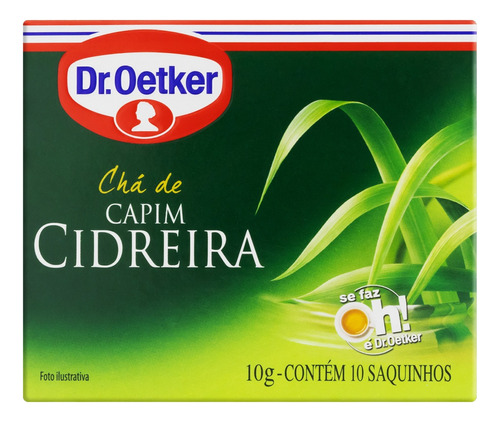 Chá Capim-Cidreira Dr. Oetker Caixa 10g 10 Unidades