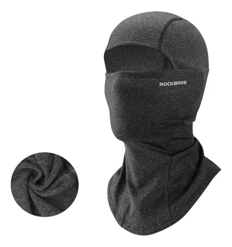 Balaclava Gris Oscuro Micropolar Rockbros Gorro Bici Moto