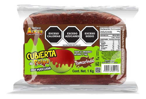 Dulce De Tamarindo Cubierta Para Manzana 1kg Chile Chamoy