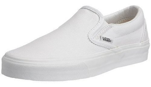 Vans Slip-on (tm) Core Classics, True White Men's 5, Women's