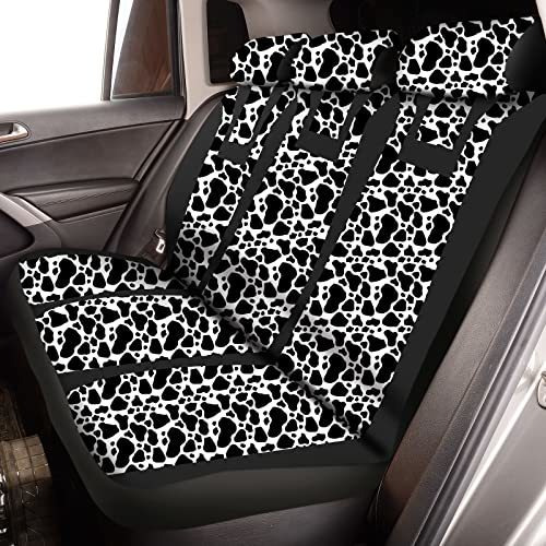 Set De Accesorios Para Coche Con Estampado De Vaca, 17 Pieza