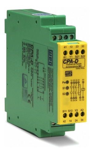Relé de seguridad de control de parada de emergencia Emerg. Red CPA-d
