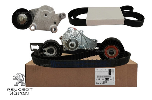 Distribucion + Bomba Orig + Kit Poly V Peugeot 308 Hdi 1.6