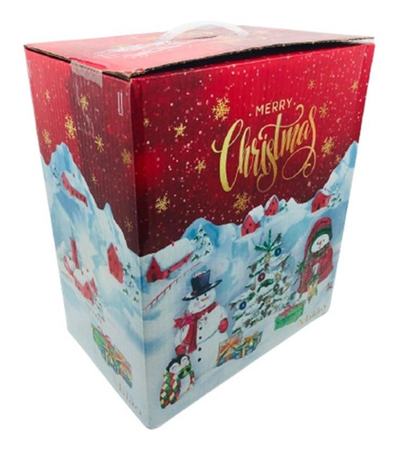 Imagem 2 de 5 de Kit 4 Un Cesta De Natal E Ano Novo 24 Itens Familia Empresa