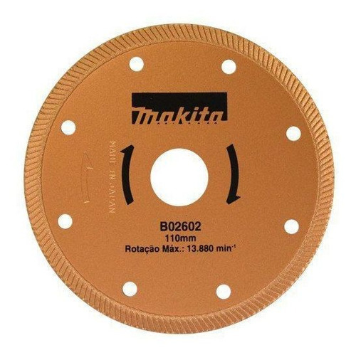 Disco Diamantado 110mm (4.1/2 ) Turbo - Makita - B-02602 Cor Azul