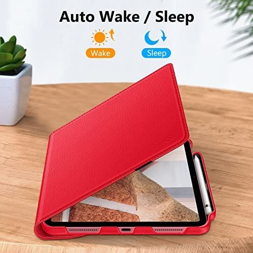 Funda Para iPad 10th Generacion Giratoria 360 - Rojo