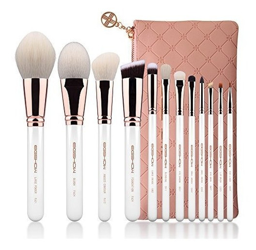Brochas De Maquillaje - Makeup Brushes 12pcs Professional Co