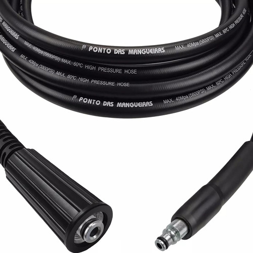 Mangueira Lavadora Alta Pressão Wap Diamante 2200 - 04mtr R1 Cor Preto