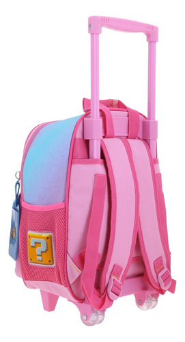 Mochila Chica Ruedas Chenson Mario Bros Peach Kiut