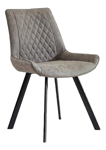 Imagen 1 de 6 de Silla Tc1786 - Gris Këssa Muebles