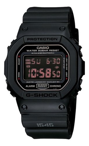Reloj G-shock Dw5600ms-1cr G-shock Dw5600ms-1cr Men's Dw Color de la correa Negro Color del bisel Acero inoxidable Color del fondo Negro