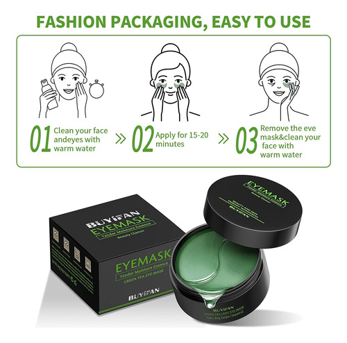 Mascara Para Los Ojos 60 Pcs Parches Ojos, Parches Ojeras