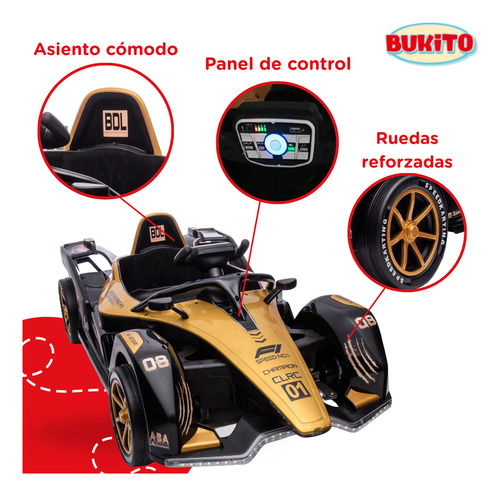 Auto A Bateria Estilo Formula 1 De 12v Con Control Remoto