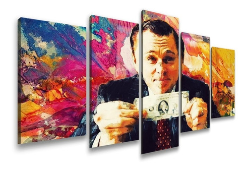 Quadro Decorativo Sala Lobo De Wall Street Dicaprio Cfg