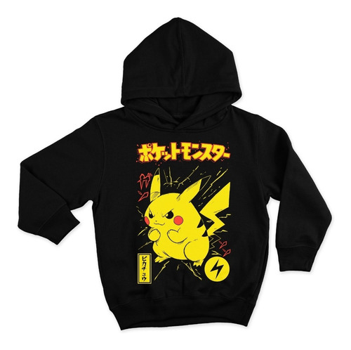 Poleron Pokemon Pikachu S/m/l/xl