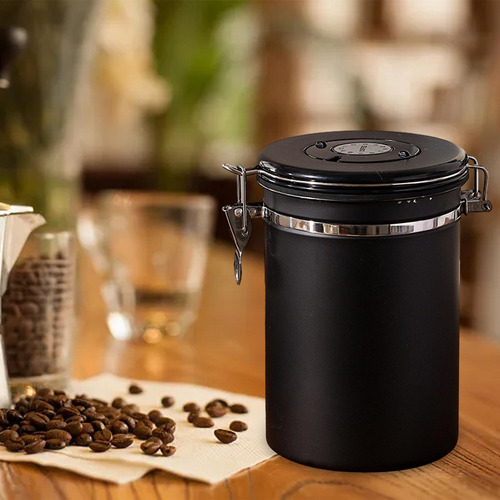 Utensilios De Contenedores De Café Recipientes De Negro.8l