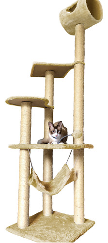 Arranhador Gato Castelo Com Rede Gigante