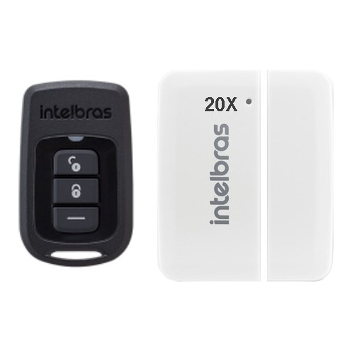 Kit 20 Sensor Porta Xas 8000, 1 Controle Xac 8000 Intelbras