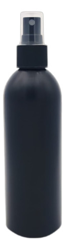 Botella Poli Negra 250ml Con Atomizador De Botón (10 Pza)