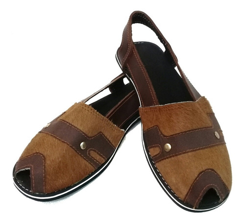 Alpargata Criolla Larense De Puro Cuero Unisex