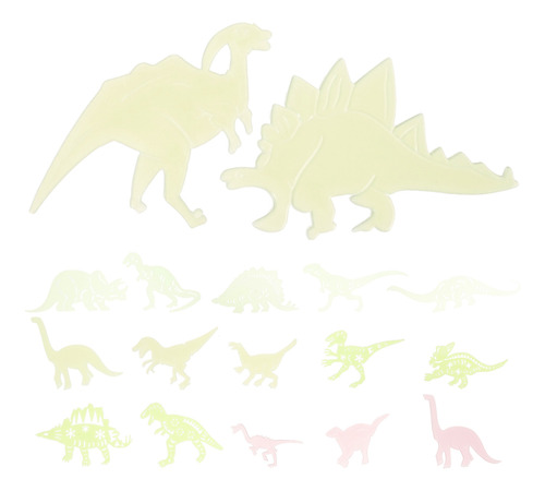 4 Conjuntos De Adesivos Luminosos De Dinossauro