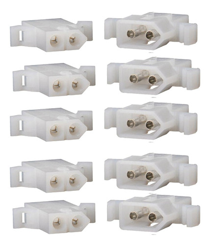 Molex Lote Conector 5 Juego 2 Circuitos Pine 14 20 Awg