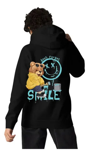 Buzo Buso Saco Estampado Hoodie Capota Dont Smile Dtf Ropa