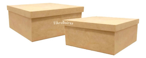 10 Cajas Fibrofacil Tapa Lisa 25 X 35 X 10 Cm