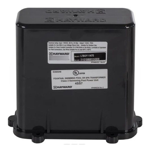 Transformador 70 W 120v-12v Hayward Para Reflectores Alberca