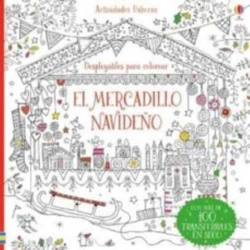 El Mercadillo Navideño: Desplegables Para Colorear, Material