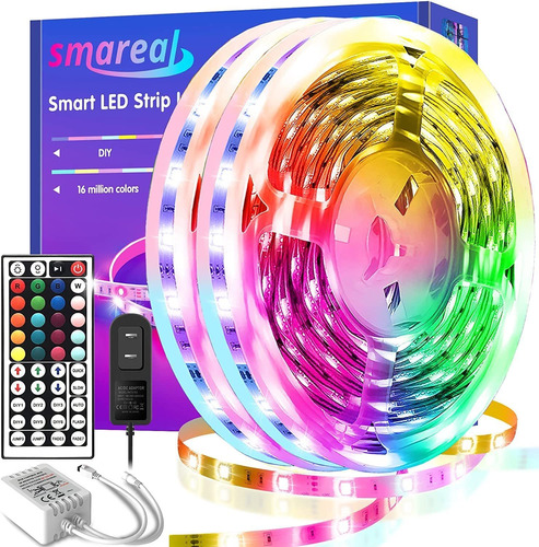 Smareal Luz Led Para Dormitorio 130 Pie Que Cambian Color 2