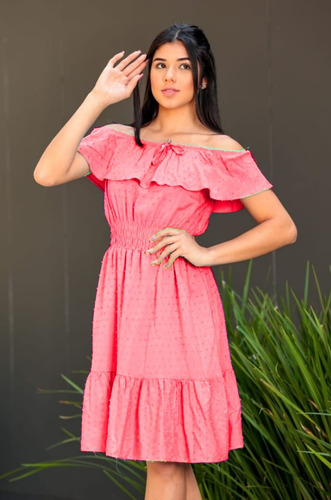 Imagem 5 de 8 de Vestido Juvenil Ciganinha Ombro A Ombro Moda Verão Tendencia