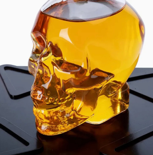 Set Licorera Whiskera Cristal 750 Ml