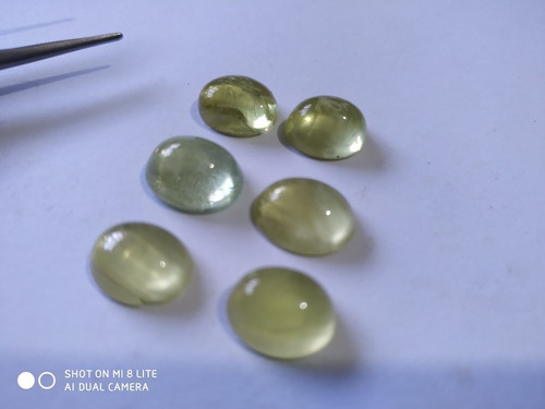 Berilo Heliodoro Natural Extra 06 Gemas Com 14,5 Ct. Amarelo
