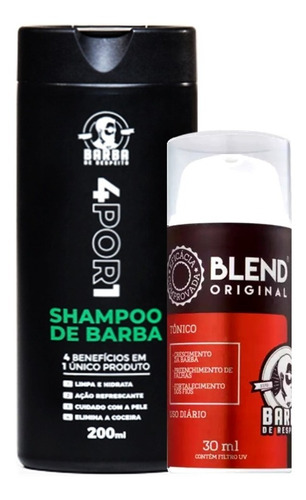 Shampoo 4por1 + Blend Original 30ml Barba De Respeito