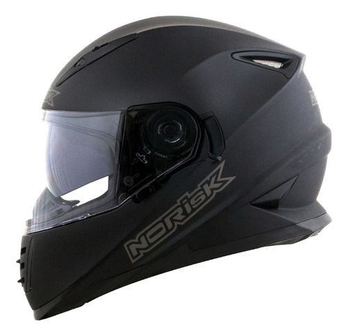 Capacete Norisk Ff302 Monocolor Matte Preto Fosco