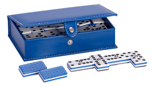 Domino Baraja Rombos Plata / Domino Baraja Rombos Azul