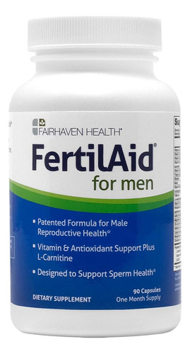 Fairhaven Health Fertilaid For Men Fertilidad 90 Cápsulas Sabor Sin Sabor