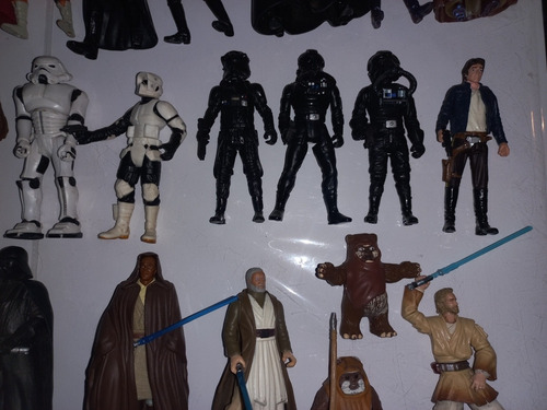 Figuras Star Wars Kenner Hasbro Luke Vader Windu Snowtrooper (Usado)