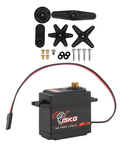 Aa Servo Digital Metal Gear S1500m De 15 Kg Para Rc 1/8 1/10